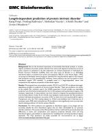 Length-dependent prediction of protein intrinsic disorder