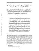 Continual Pre-Training for Cross-Lingual LLM Adaptation: Enhancing Japanese Language Capabilities