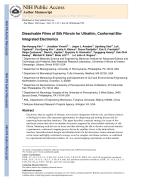 Dissolvable Films of Silk Fibroin for Ultrathin, Conformal Bio-Integrated Electronics