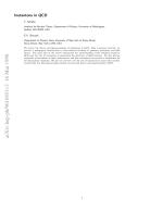 Instantons in QCD