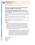 Diet drives convergence in gut microbiome functions across mammalian phylogeny and within humans