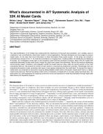 What's documented in AI? Systematic Analysis of 32K AI Model Cards