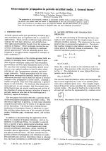 Electromagnetic propagation in periodic stratified media. I. General theory