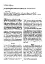Recombinant human bone morphogenetic protein induces bone formation (cartilage induction)