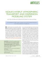 NOAA'S HYSPLIT ATMOSPHERIC TRANSPORT AND DISPERSION MODELING SYSTEM