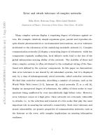 Error and attack tolerance of complex networks