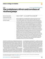 The evolutionary drivers and correlates of viral host jumps