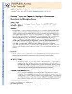 Emotion Theory and Research: Highlights, Unanswered Questions, and Emerging Issues