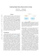 Exploring Simple Siamese Representation Learning