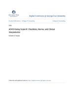 ADHD Rating Scale-IV: Checklists, Norms, and Clinical Interpretation