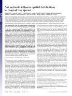 Soil nutrients influence spatial distributions of tropical tree species