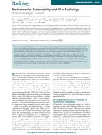 Environmental Sustainability and AI in Radiology: A Double-Edged Sword