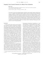 Designing Carbon Nanotube Membranes for Efficient Water Desalination