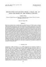 DISLOCATION NUCLEATION FROM A CRACK TIP: AN ANALYSIS BASED ON THE PEIERLS CONCEPT