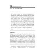 Social Ties and Mental Health