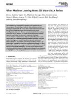 When Machine Learning Meets 2D Materials: A Review