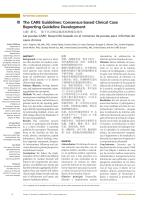 The CARE Guidelines: Consensus-based Clinical Case Reporting Guideline Development