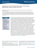Management of acute breakthrough hemolysis with intensive pegcetacoplan dosing in patients with PNH