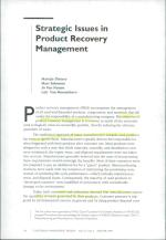 Strategic Issues in Product Recovery Management