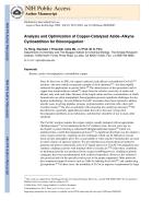 Analysis and Optimization of Copper-Catalyzed Azide-Alkyne Cycloaddition for Bioconjugation