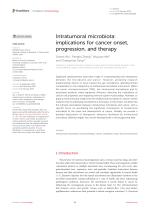 Intratumoral microbiota: implications for cancer onset, progression, and therapy