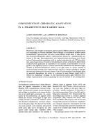 COMPLEMENTARY CHROMATIC ADAPTATION IN A FILAMENTOUS BLUE-GREEN ALGA