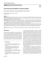 Ultra-Processed Food Addiction: A Research Update