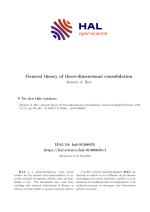 General theory of three-dimensional consolidation