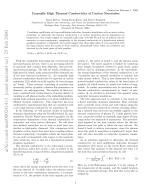Unusually High Thermal Conductivity of Carbon Nanotubes