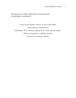 Using Latent Semantic Analysis to assess knowledge: Some technical considerations