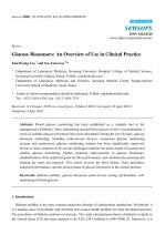 Glucose Biosensors: An Overview of Use in Clinical Practice