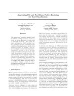 Employing EM and Pool-Based Active Learning for Text Classification