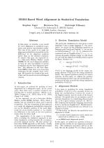 HMM-Based Word Alignment in Statistical Translation