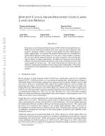 Efficient Causal Graph Discovery Using Large Language Models