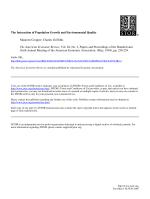 The Interaction of Population Growth and Environmental Quality
