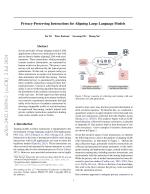 Privacy-Preserving Instructions for Aligning Large Language Models