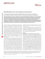 Identification of a new human coronavirus