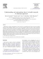 Understanding and representing ‘place’ in health research: A relational approach