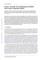 Gecko: Versatile Text Embeddings Distilled from Large Language Models