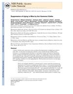 Suppression of Aging in Mice by the Hormone Klotho