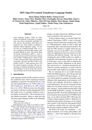 OPT: Open Pre-trained Transformer Language Models