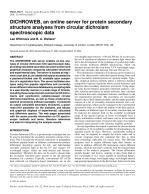 DICHROWEB, an online server for protein secondary structure analyses from circular dichroism spectroscopic data