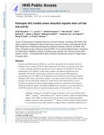 Hydrogels with tunable stress relaxation regulate stem cell fate and activity