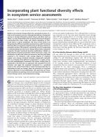 Incorporating plant functional diversity effects in ecosystem service assessments