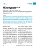 The plant immune system: From discovery to deployment