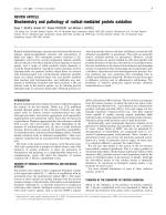 Biochemistry and pathology of radical-mediated protein oxidation