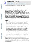 Prevalence of sleep-disordered breathing in the general population: the HypnoLaus study