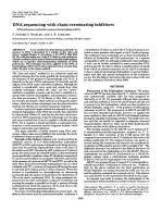 DNA sequencing with chain-terminating inhibitors