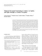 Enhanced Perceptual Functioning in Autism: An Update, and Eight Principles of Autistic Perception