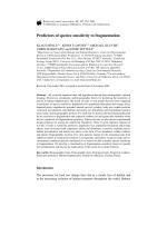 Predictors of species sensitivity to fragmentation